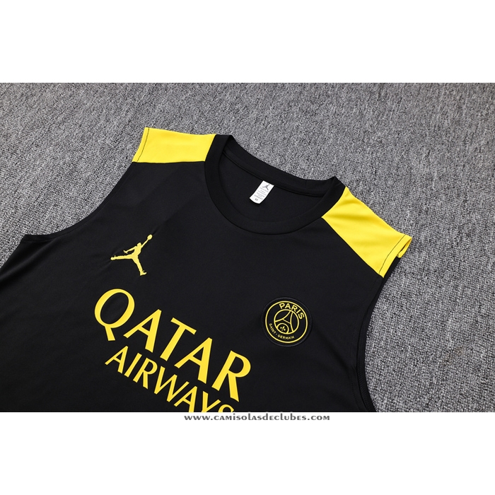Fato de Treino
 Paris Saint-Germain Jordan 23/24 Sin Mangas Preto
